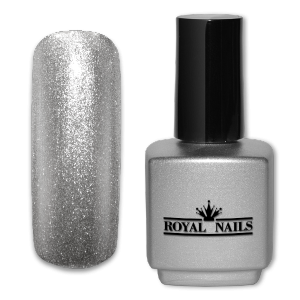 Royal Nails UV Gel Polish: UV gel polish Silver Glitter 11 ml.