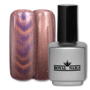 Royal Nails Color Gel: Magnetic Color Gel Cream Purple Glitter 11 ml.