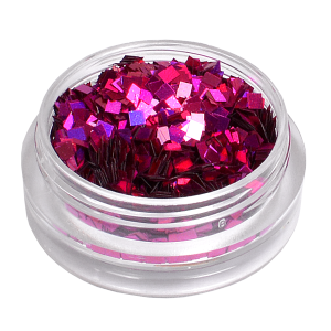 Royal Nails Glitter and Tinsel: Nail Art Hologram Glitter square Persian Rose