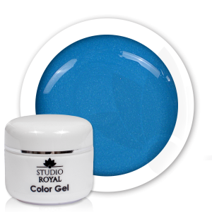 Royal Nails Color Gel: Studio Royal Nail-Art Color Gel Nr. 15 Blue Stone Glimmer