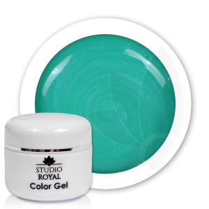 Royal Nails Color Gel: Studio Royal Nail-Art Color Gel Nr. 83 Light Sea Green Glimmer