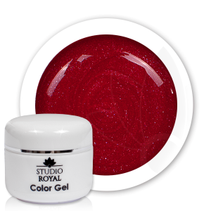 Royal Nails Color Gel: Studio Royal Nail-Art Color Gel Nr. 23 Red Apple Glimmer, 5ml