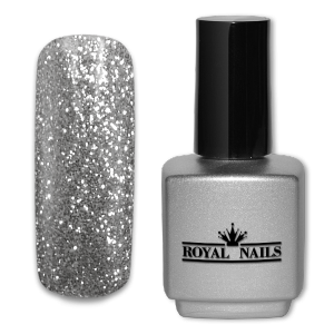 Gel Nagellack Light Silver Glitter 11 ml., Shellack, soak off gel, Vernis semi permanent, Smalto Semipermanente, gel nail polish