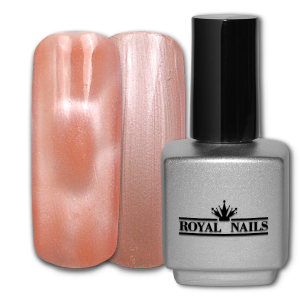 Royal Nails Smalto semipermanente: Gel di colore magnetico Peach Cream 11 ml.
