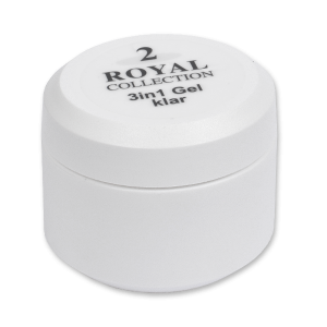 Royal Nails Royal 2 Gel: R2 Gel 3 in 1 klar - mittelviskos, 15g.