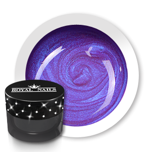 Royal Nails Gel de couleur: Gel de couleur pour ongles n° 163 Medium Purple Sparkling