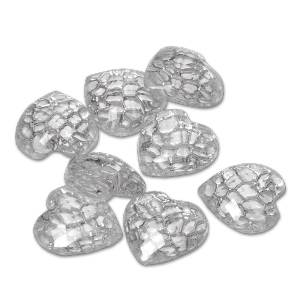 Royal Nails Rhinestones: Decorative stones crystal clear Heart 10x10mm