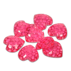 Royal Nails Strass: Pierres décoratives Coeur rose 10x10mm