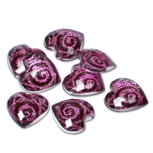 Royal Nails Strass: Pierres décoratives Coeur orchidée violette 10x10mm