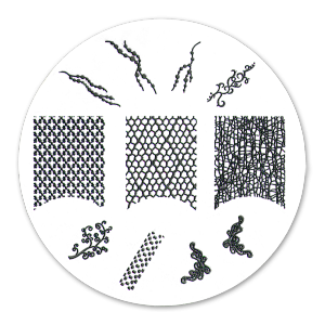 Royal Nails Nail Stamping: Stencil for stamping Nr. 55