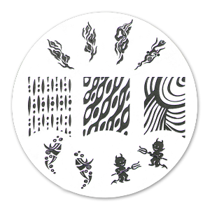 Royal Nails Nail Stamping: Stencil for stamping Nr. 56