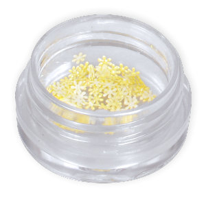 Royal Nails Hologramm: Deko-Blumen gelb