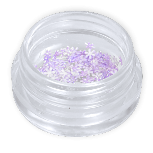 Royal Nails Hologrammes: Fleurs de décoration pour ongles violet clair