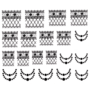 Royal Nails Stickers pour ongles: Nail Art Sticker pour ongles Nr. 3636