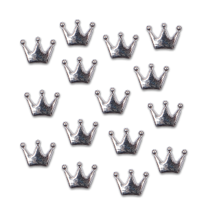 Royal Nails Strasssteine: Nail Art Einleger Krone Silber 15 Stück