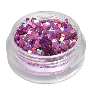Royal Nails Glitter and Tinsel: Nail Art Hologram Glitter square Illusion Pink