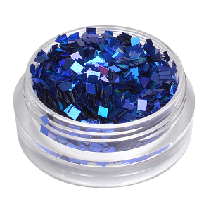Royal Nails Glitter and Tinsel: Nail Art Hologram Glitter square Blueberry Blue