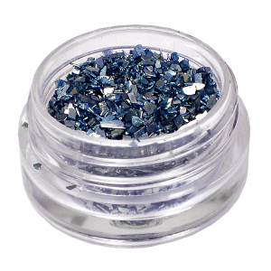 Royal Nails Glitter and Tinsel: Nail Art metallic Glitter Blue Silver