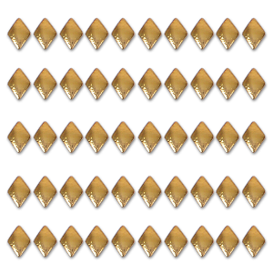 Royal Nails Brillantini: Nail Art forma diamante d'oro 50 Pezzi