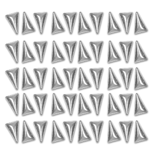 Royal Nails Rhinestones: Nail Art shape cones silver 50 Pieces
