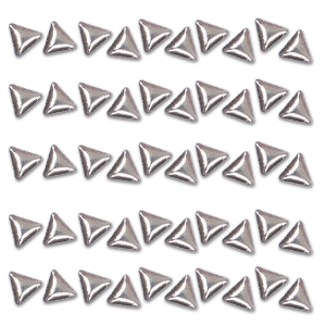 Royal Nails Rhinestones: Nail Art shape triangle silver 50 Pieces