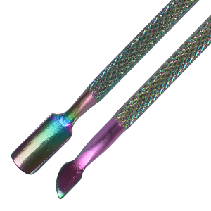 Royal Nails Gel Brush: Stainless Steel Cuticle Pusher Rainbow