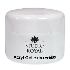 Royal Nails Acryl Gel: Acryl Gel extra weiss Studio Royal, 15ml