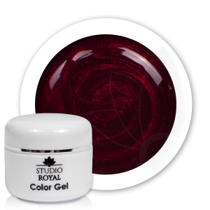 Royal Nails Colorgel: Studio Royal Color Nail Gel Nr. 7 Night Burgundy Glitter, 5ml