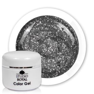 Royal Nails Colorgel: Studio Royal Color Nail Gel Nr. 13 Silver Glitter, 5ml