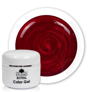 Royal Nails Gel de couleur: Studio Royal Gel de couleur pour ongles n° 39 Barn Red Glimmer, 5ml